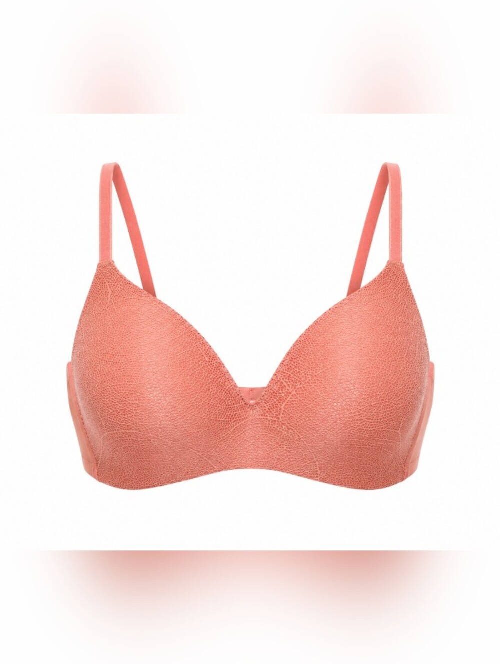 Knix Coral Textured Wireless Comfort Bra Seamless Pullover Everyday Lounge